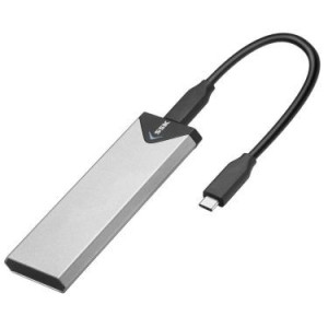 SSK Aluminum M.2 NVME SSD Enclosure Adapter, USB 3.1/3.2 Gen 2 10 Gbps to NVME PCI-E M-Key Solid State Drive External Enclosure Support UASP Trim Fits only NVMe PCIe 2242/2260/2280 SSD