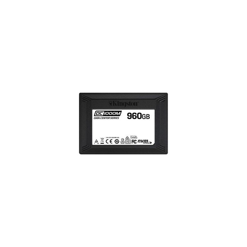 Kingston DC1000M Data Center 960GB TLC PCI Express 3.0 x4 NVMe Mixed Use U.2 2.5-inch Internal Solid State Drive Kingston DC1000M Data Center 960GB TLC PCI Express 3.0 x4 NVMe Mixed Use U.2 2.5-inch Internal Solid State Drive