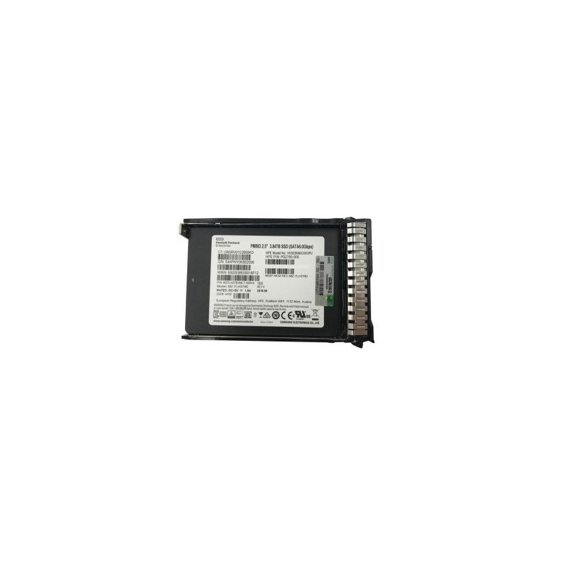 HPE 3.84TB SATA 6Gb/s Read Intensive 2.5-inch Internal Solid State Drive with Smart Carrier