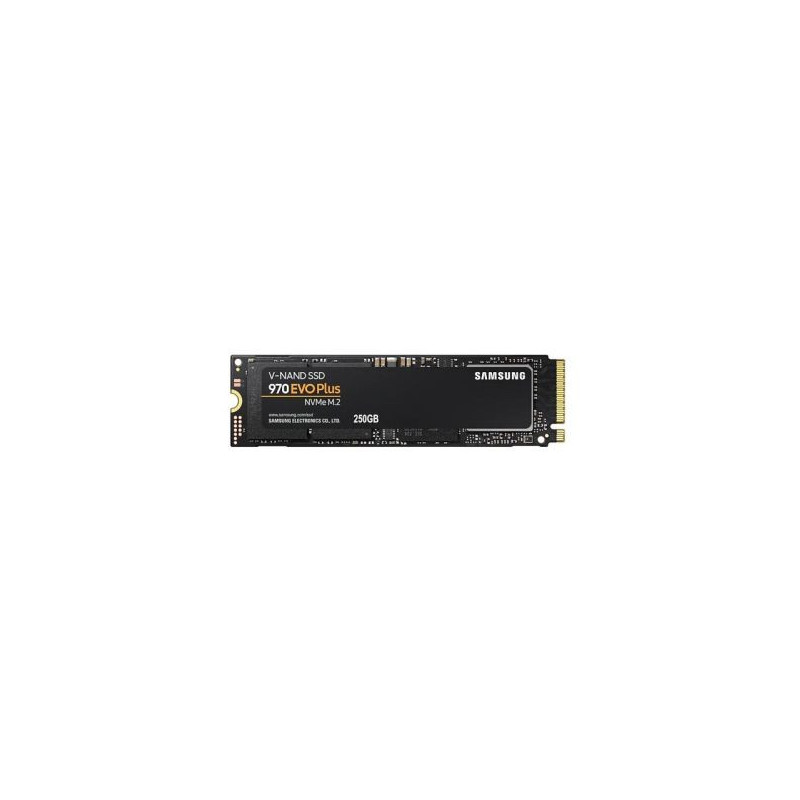 Samsung 970 EVO Plus 250GB TLC PCI Express 3.0 x4 NVMe AES 256-Bits M.2 2280 Internal Solid State Drive Samsung 970 EVO Plus 250GB TLC PCI Express 3.0 x4 NVMe AES 256-Bits M.2 2280 Internal Solid State Drive