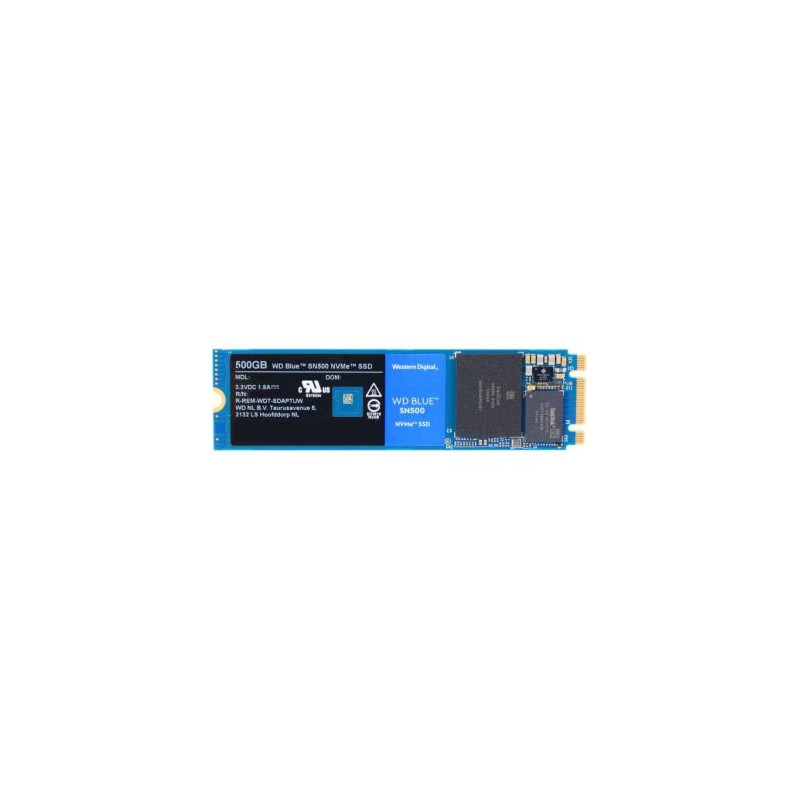 Western Digital Blue SN500 500GB TLC PCI Express 3.0 x2 M.2 2280 Internal Solid State Drive Western Digital Blue SN500 500GB TLC PCI Express 3.0 x2 M.2 2280 Internal Solid State Drive