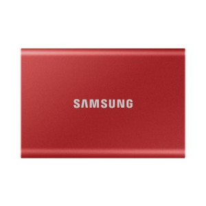 Samsung Portable SSD T7 - 500 GB - USB Type-C - 3.2 Gen 2 3.1 Gen 2 - 1050 MB/s - Password protection - Red