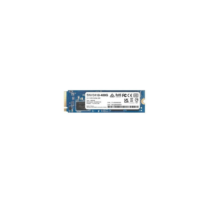 Synology SNV3410 400GB PCI Express 3 NVMe M.2 Solid State Drive