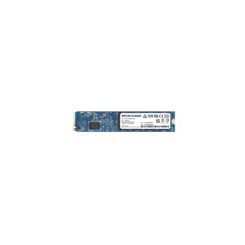 Synology SNV3510 800GB PCI Express 3 NVMe M.2 Solid State Drive Synology SNV3510 800GB PCI Express 3 NVMe M.2 Solid State Drive