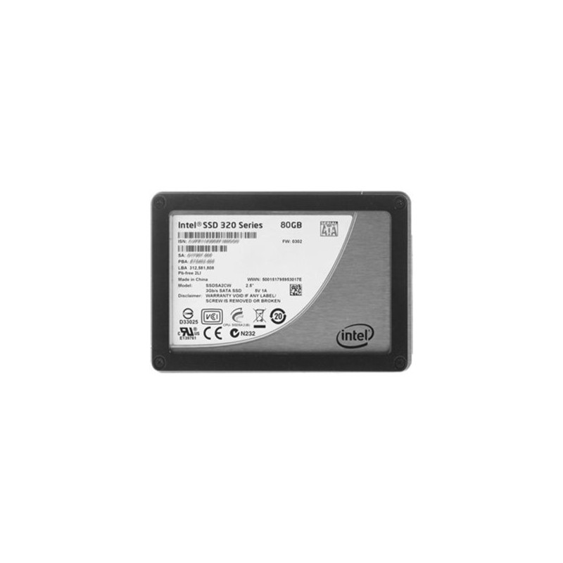 Intel 320 Series 80GB SATA 3s 2.5-inch MLC NAND Flash Solid State Drive