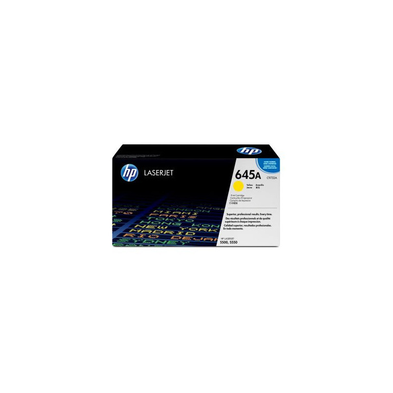 HP C9732A/645A Toner cartridge yellow, 12K pages/5% for Canon LBP-86