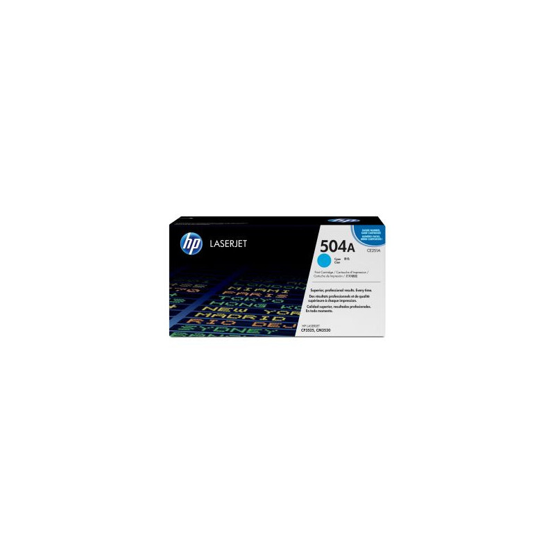 HP CE251A/504A Toner cartridge cyan, 7K pages ISO/IEC 19798 for HP CLJ CP 3525