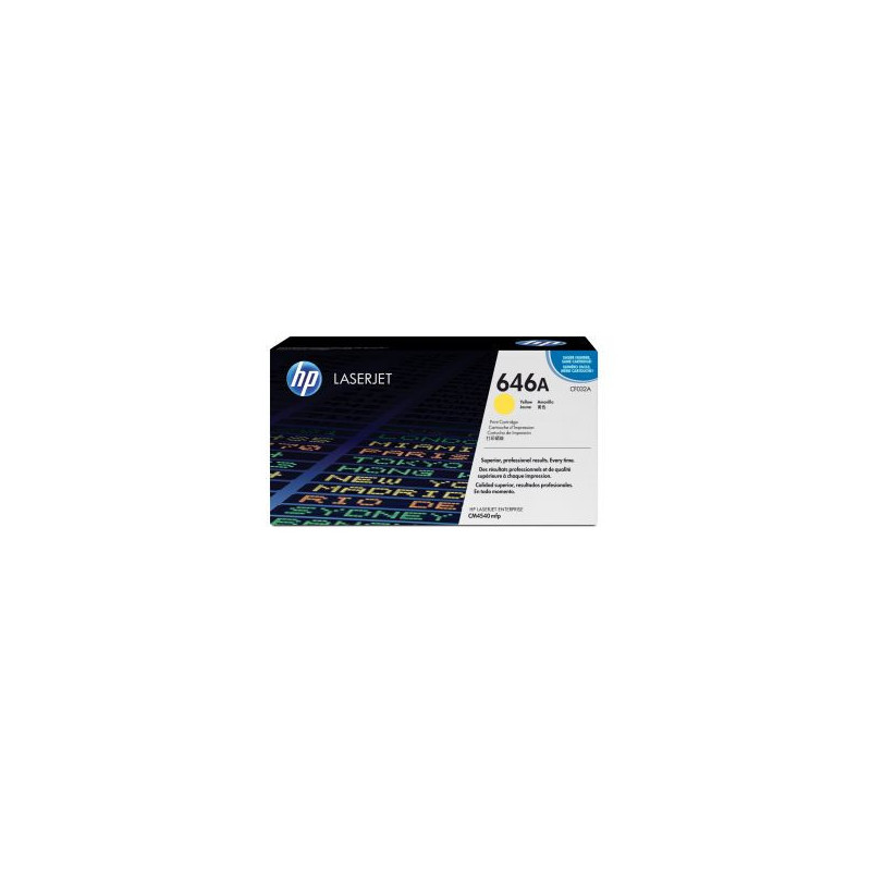 HP CF032A/646A Toner cartridge yellow, 12.5K pages/5% for HP CLJ CM 4540