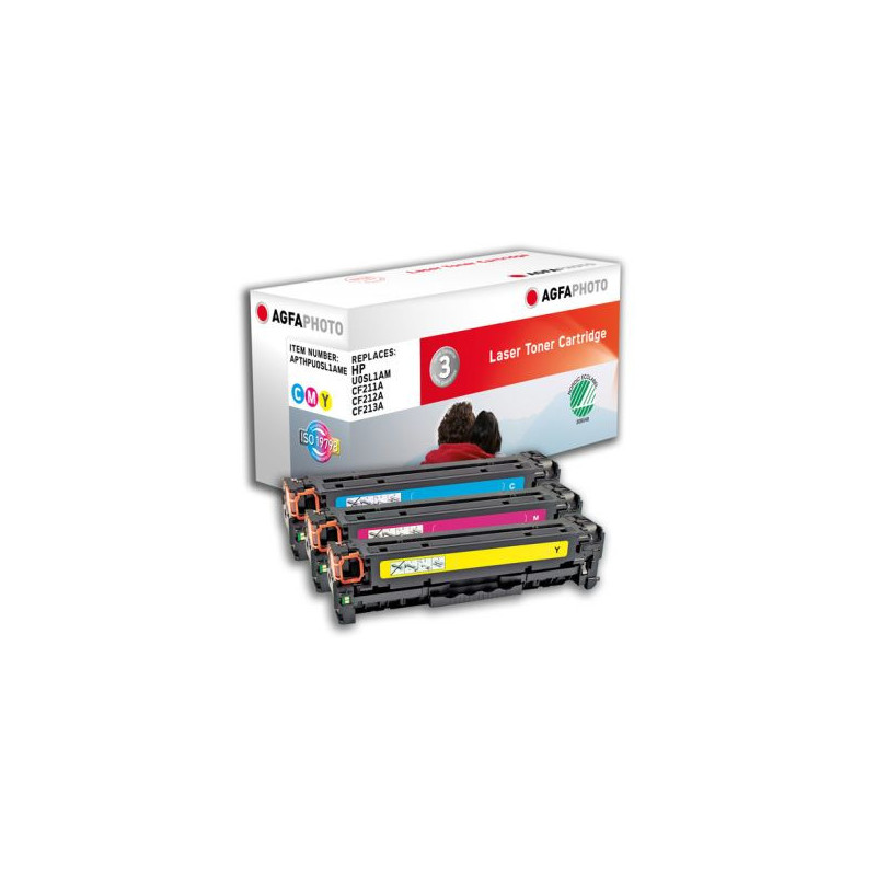 AgfaPhoto APTHPU0SL1AME toner cartridge Cyan, Magenta, Yellow 3 pcs