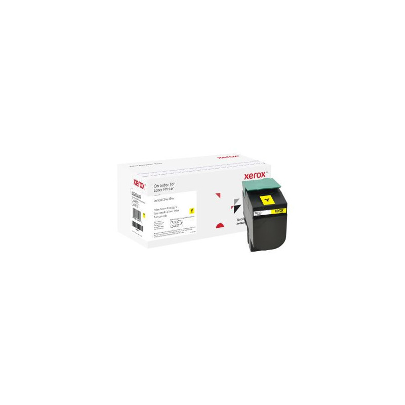 Xerox 006R04477 Toner yellow, 4K pages replaces Lexmark C544X1YG C544X2YG for Lexmark C 544/546