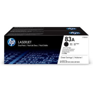 HP 83A 2-pack Black Original LaserJet Toner Cartridges 1500 pages Black 2 pcs