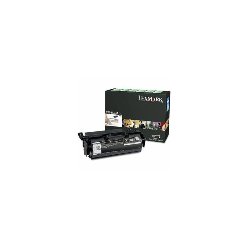 Lexmark T654X80G Toner cartridge black remanufactured, 36K pages ISO/IEC 19752 for Lexmark T 654