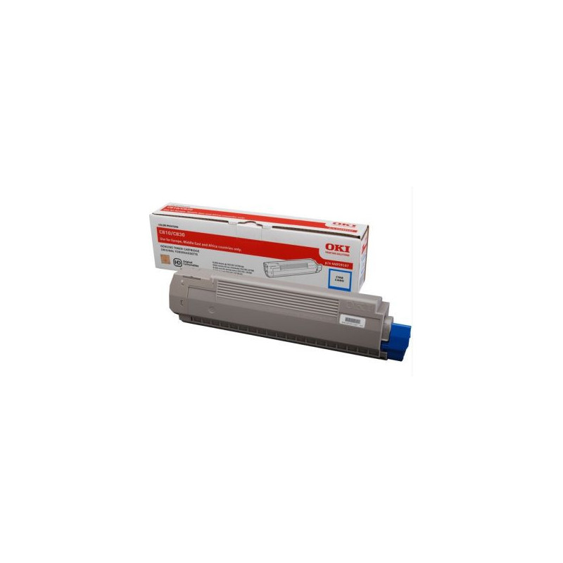 OKI 44059107 Toner cyan, 8K pages ISO/IEC 19798 for OKI C 800