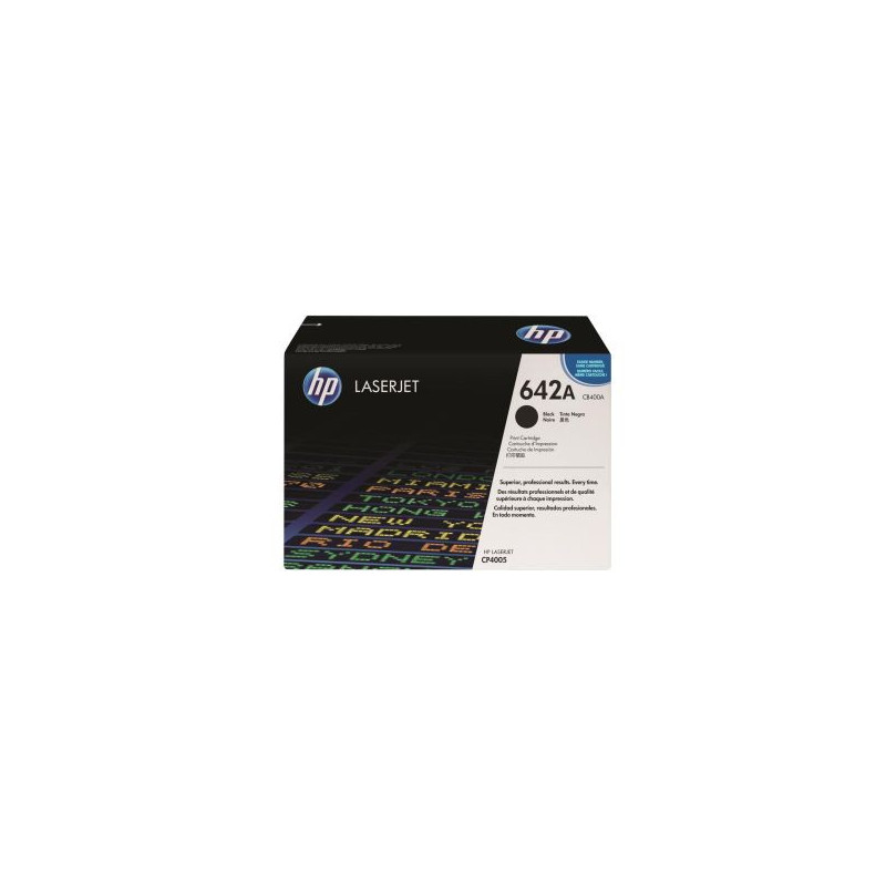 HP 642A Black Toner Cartridge for Color LaserJet CP4005 Series Printer HP 642A Black Toner Cartridge for Color LaserJet CP4005 Series Printer