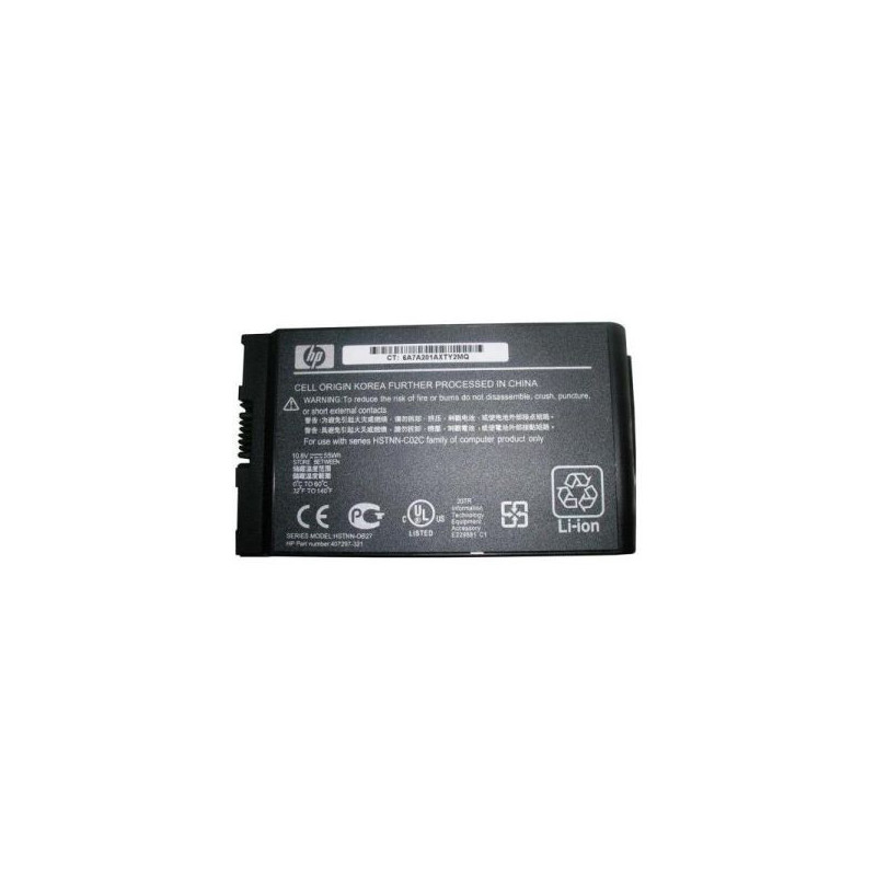 HP 6-Cell Lithium-Ion 10.8VDC 5100mAh 58Wh Primary Notebook Battery for Business Notebooks nc4200 nc4400 tc4200 and tc4400 Series