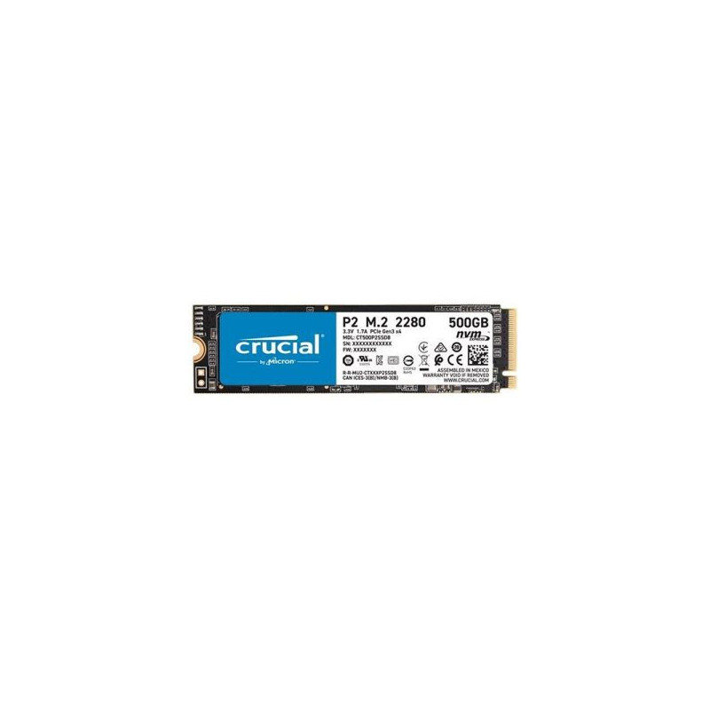Micron Crucial P2 500GB M.2 2280 PCIe NVMe 3D NAND Internal Solid State Drive